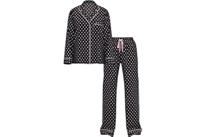 Victoria's Secret Flannel Pajama Set, Long Sleeve Button Down Shirt & Pants, Sleepwear for Women (XS-XXL)
