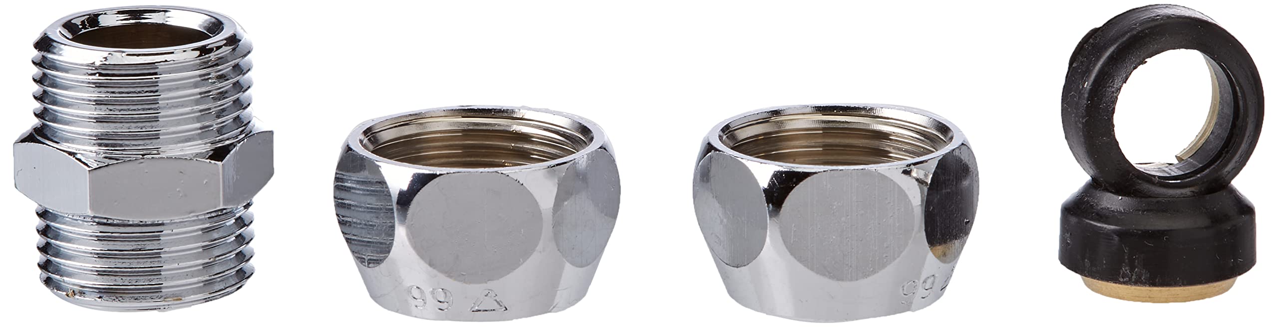 Schell 064370699 Double Socket Straight Coupling 3/8 x 3/8 Inch x 10 mm