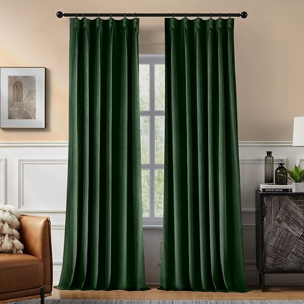 Swandream Pinch Pleated Blackout Curtains, 40x96, 2 Pack