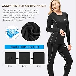 MEETWEE Thermal Underwear for Women, Winter Warm