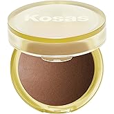 Kosas The Sun Show Talc-Free Baked Powder Bronzer for Face, Paradise | Lightweight baked bronzer to deliver buildable, natural-looking warmth with a smooth, radiant finish.