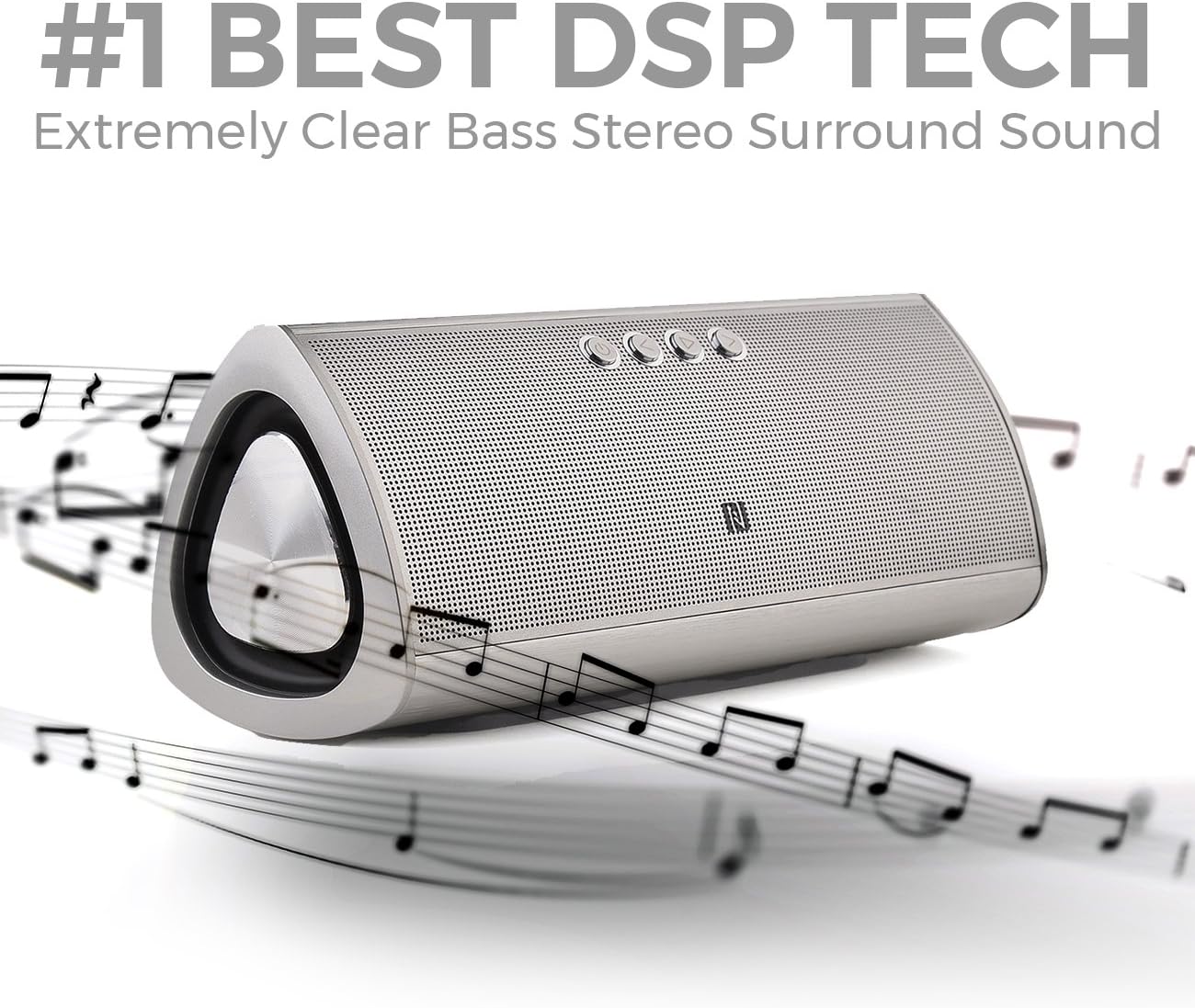 Best Bluetooth Speaker By iSkipper | Portable Wireless HD Music Sound Speaker | Amazing Subwoofer Stereo Surround Audio Performance | Aluminum Sleek & Durable Design | 12 Hours Playtime | 66 Ft. Range