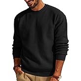 PJ PAUL JONES Mens Sweater Crewneck Knit Sweaters Casual Waffle Pullover Sweater for Men