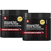 iRestore Advanced Hair Growth Supplement for Women, Hair Vitamins for Faster Hair Regrowth, Best for Hair Loss and Thinning - 1 Month Supply Each - 1 Count (Pack of 2) - Black