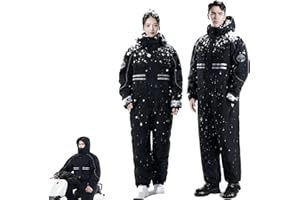 Winter Outdoor Riding Insulated Full-Body Suit, Overoles Para El Frío Para Hombre, Waterproof & Windproof Snow Suits, Unisex