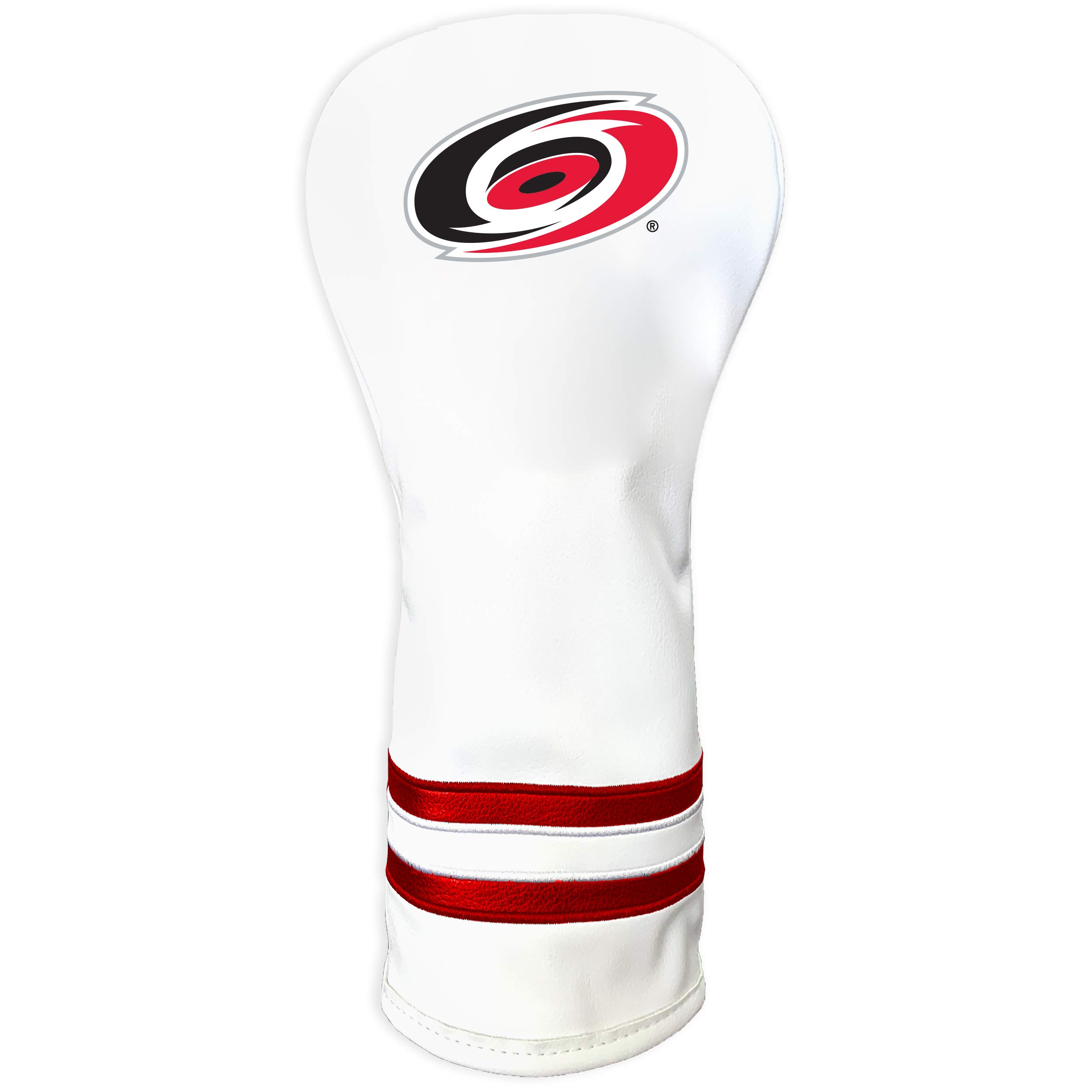 Team Golf NHL Carolina Hurricanes White Vintage Fairway Head Cover White Vintage Fairway Golf Club Headcover, Form Fitting Design, Retro Design