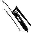 FIXSMITH Professional Lever Action Grease Gun- Heavy Duty Construction-10,000 PSI Max Pressure,Includes 12" Reinforced Flex H