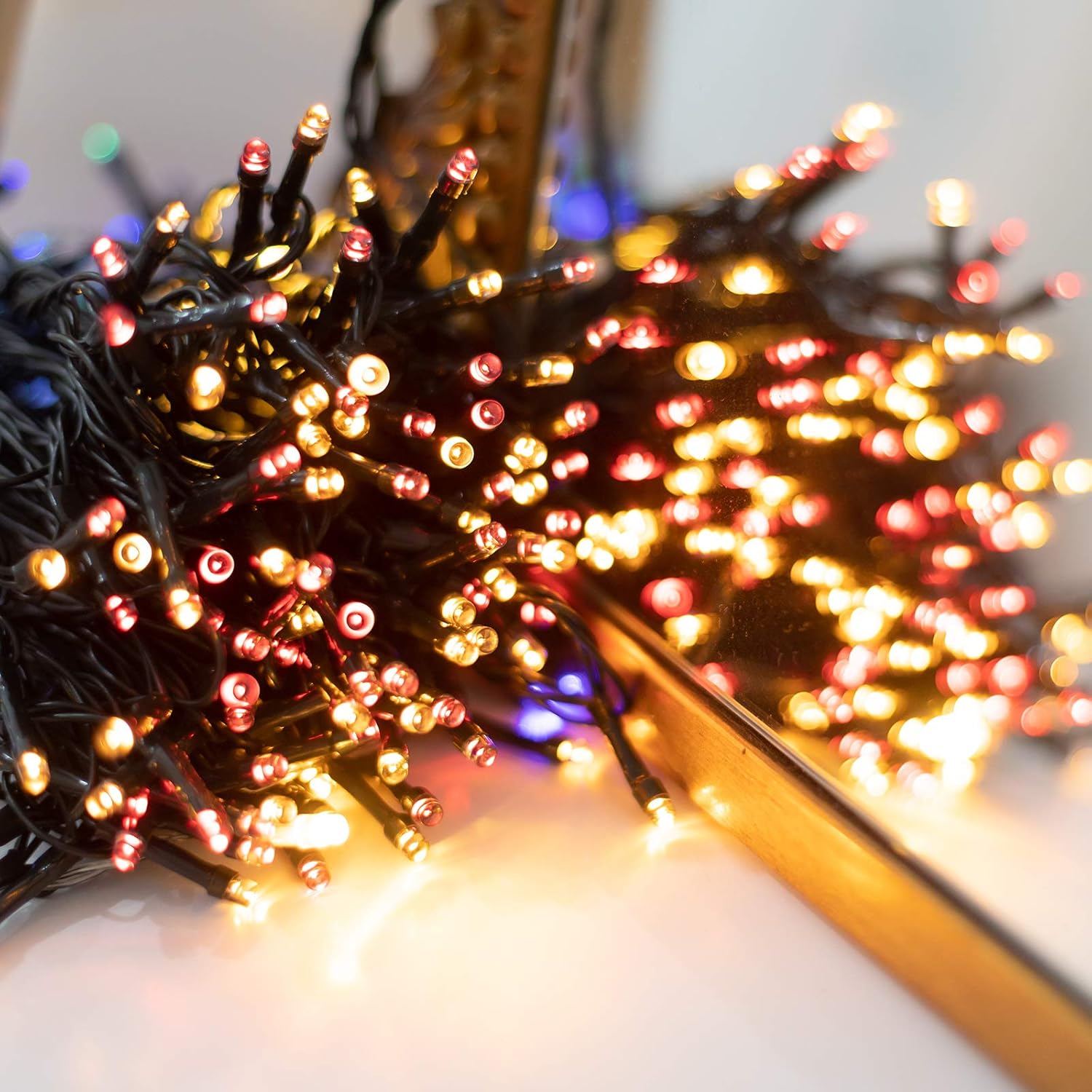 Koxly Solar String Lights, 72FT 200 LED 8 Modes Solar Powered Christmas Lights Outdoor String Lights Waterproof Fairy Lights for Garden, Party, Wedding, Xmas Tree - - 