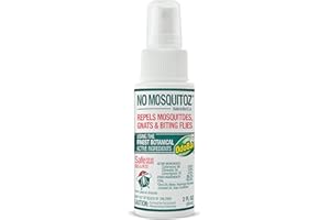 No Natz No Mosquitoz Botanical Bug Repellent, Effective for Gnat, Mosquito, and Biting Flies, Hand-Crafted and DEET-Free, Non-Greasy Formula, 2 Ounce Spray Bottle