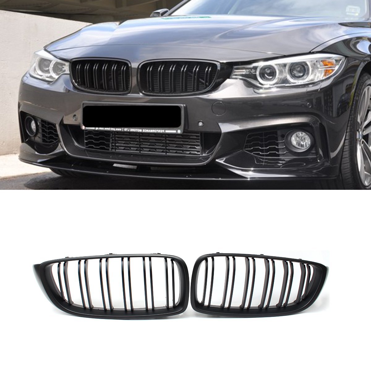 F32 Grille, ABS Front Replacement Kidney Grill for BMW 4 Series F32 F33 F36 F80 F82