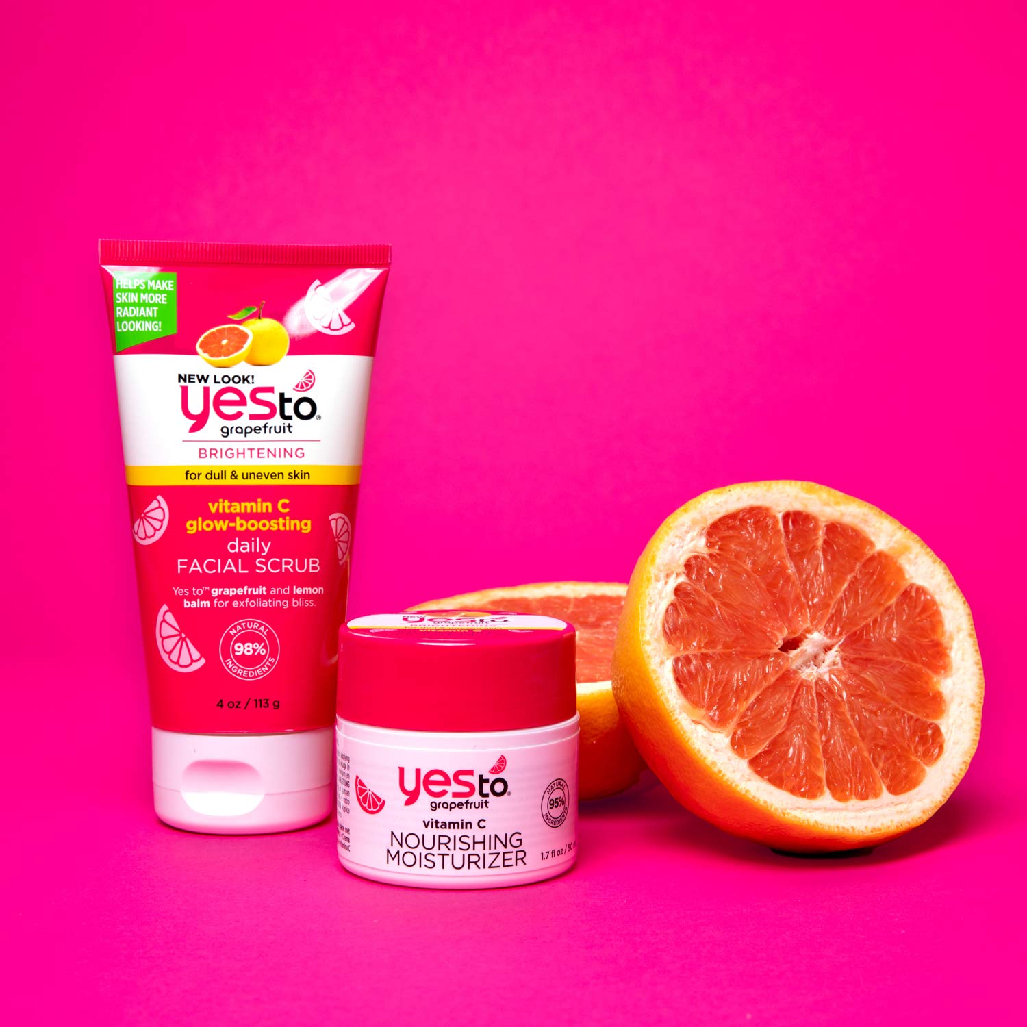 Yes To Grapefruit Vitamin C Glow Boosting Daily Facial Scrub, 4 Ounce: Beauty