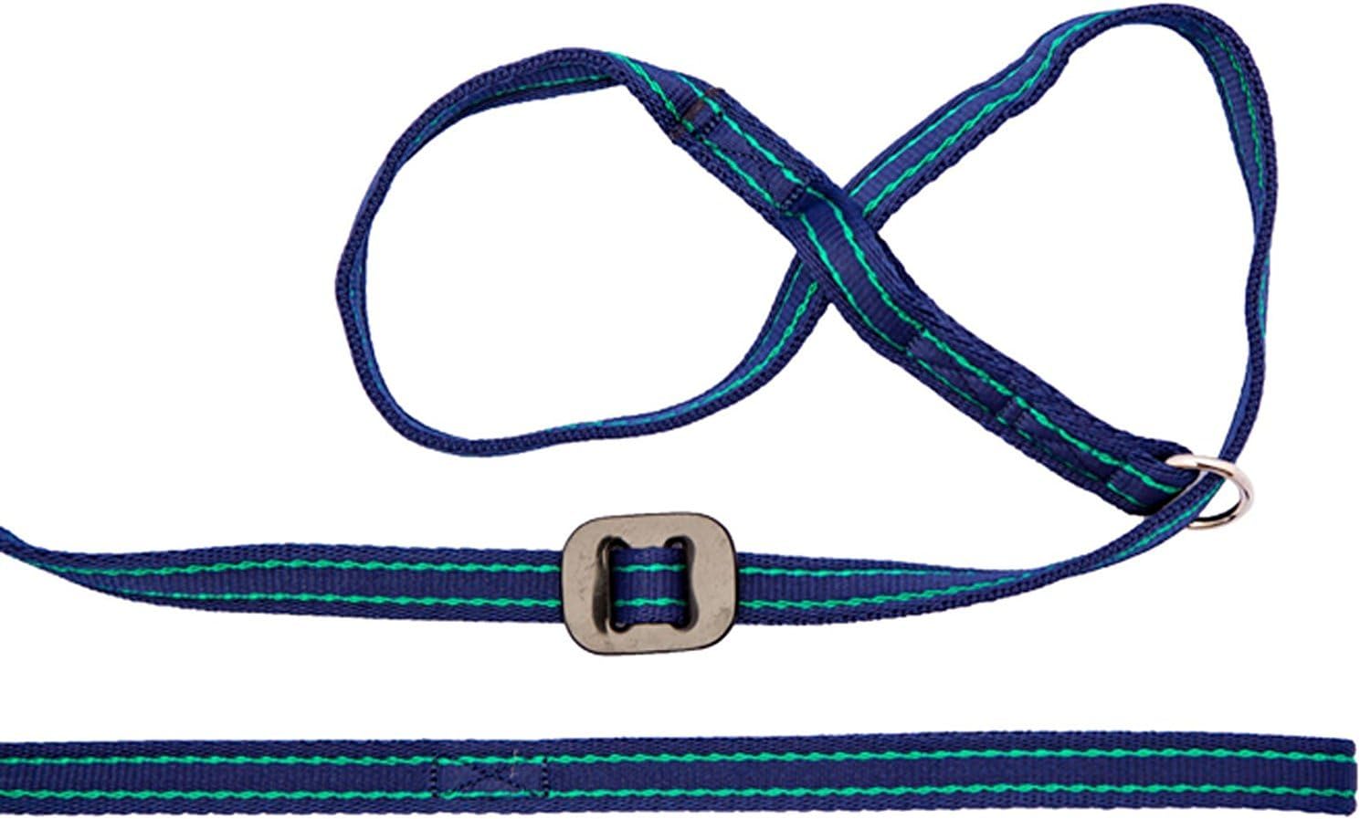 GenconAll-in-1 Headcollar and Lead Left-handed Navy/Jade