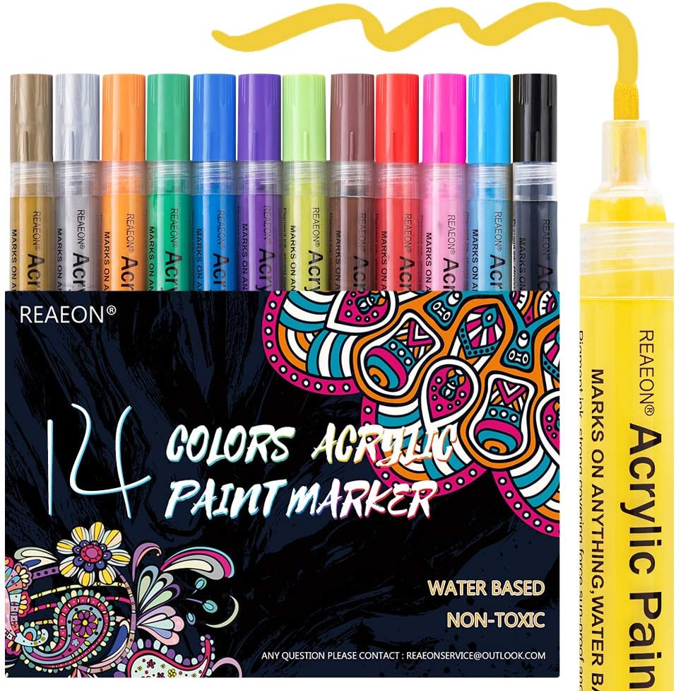 Acrylic Paint Markers, Medium Tip, Set of 14 Colors amazon.com wishlist