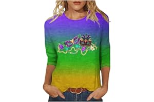 GENERIC Going Out Tops for Women 2024 Casual Boho Shirts Blouses Ladies Spring Summer Clothes Tunic Tops to Wear with Leggings