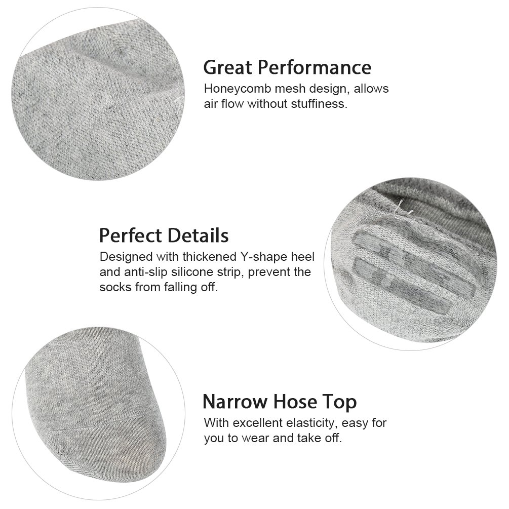 VBIGER Socquette Homme Invisible