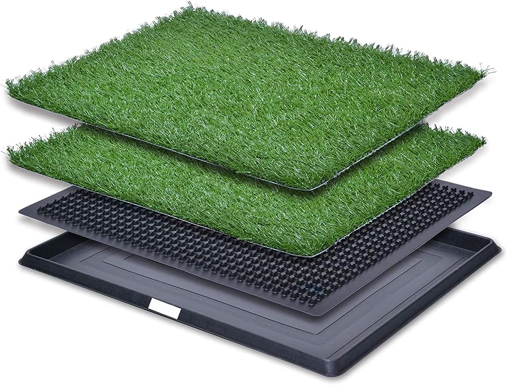 PICK FOR LIFE Puppy Dog Litter Tray with 2 Grass Pads 40.6x50.7cm