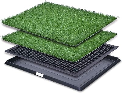 PICK FOR LIFE Puppy Dog Litter Tray with 2 Grass Pads 40.6x50.7cm