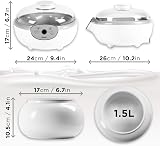 Duronic YM1 Yoghurt Maker 1.5L Ceramic Pot 20W Digital Timer Cheese Maker view 2