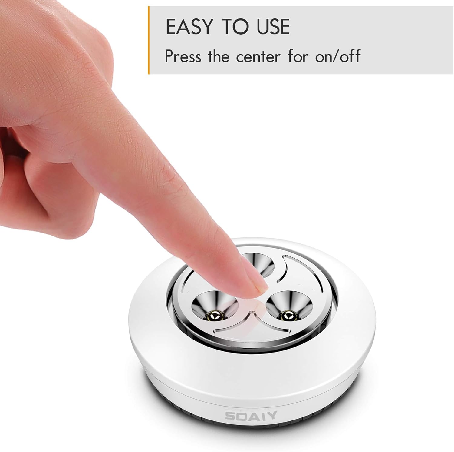 SOAIY Battery-Powered Stick Tap Lamp Touch Light, Wireless Night Light - Image 3