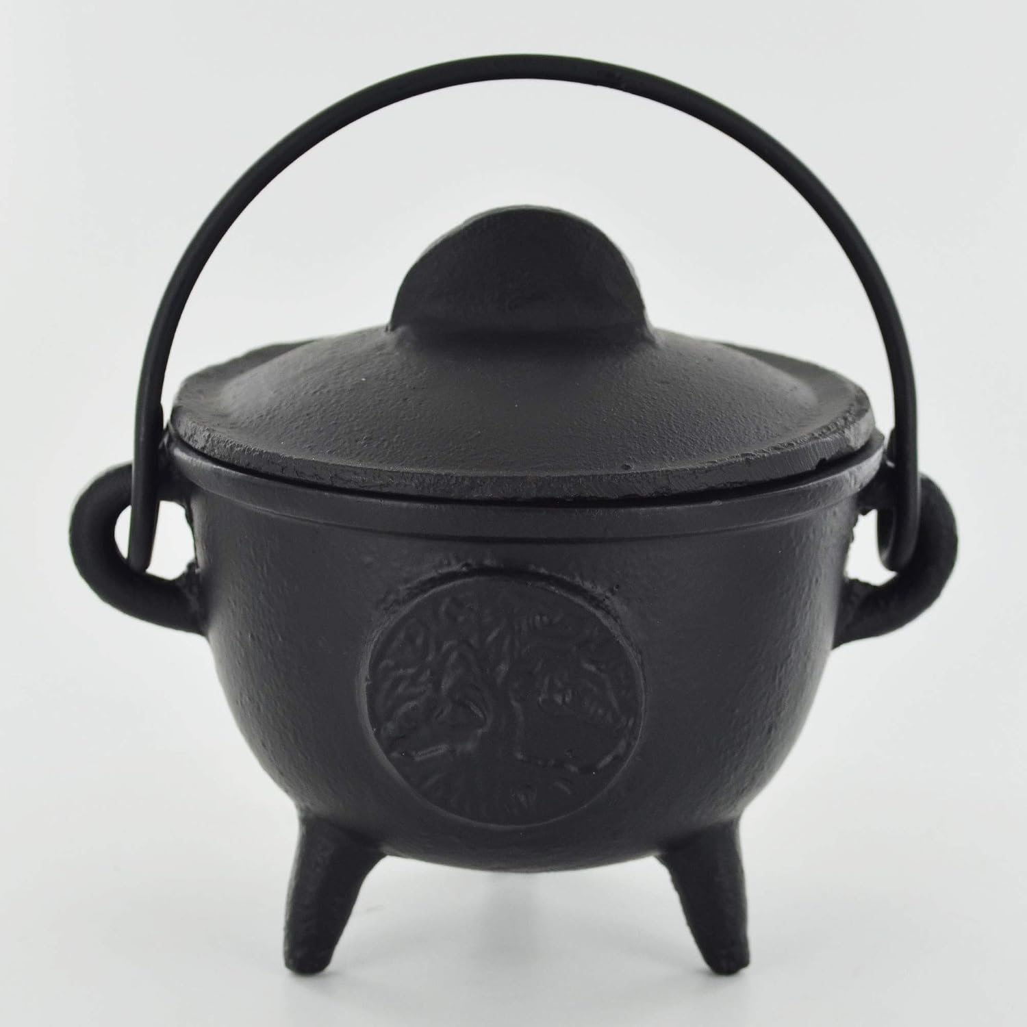 Cast Iron Cauldron Tree of Life Medium Witch & Magic Accessory for Wicca Potions Neopaganism Gift H12.5cm - Image 3