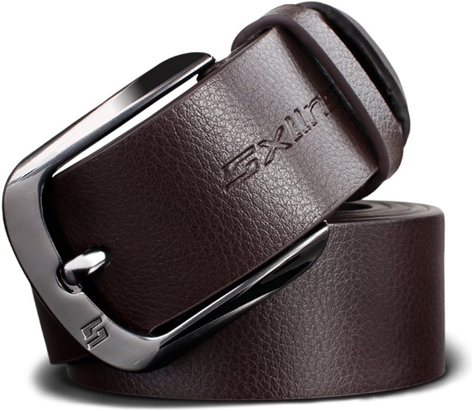 Men's 35-mm Reversible Belt,Genuine Leather Belts ,Gift Box (brown)
