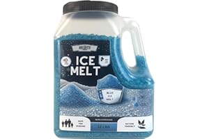 Home and Country USA Blue Ice Melt Effective to -25°F, Eco-Friendly De-Icer, Optimal Granule Size for Quick Melting, Ideal for Driveways, Walkways, and Entryways 12 lb (Blue)