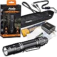 EdisonBright Fenix PD36 TAC 3000 Lumen LED Tactical Flashlight, Holster and Battery USB Charging Adapter