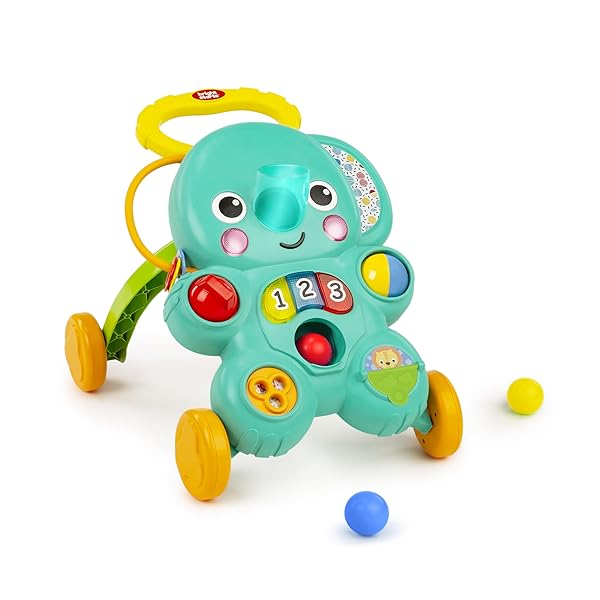 BRIGHT STARTS STROLL ‘N ROLL 2-IN-1-BALL PUSH WALKER...