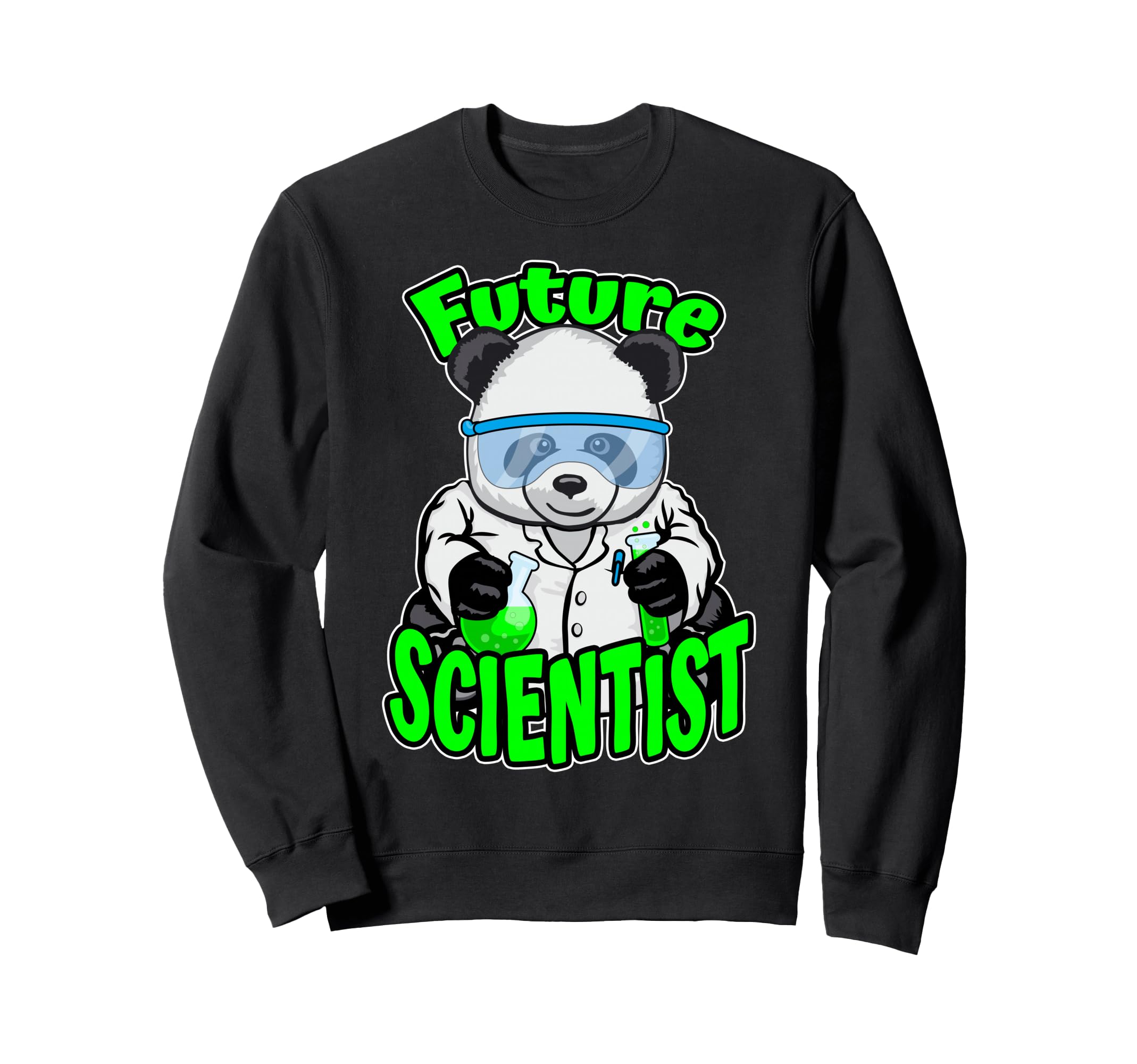 Future Scientist Cute Panda Bear STEM Science Geek Sweatshirt