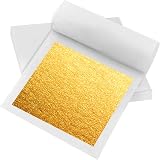 Thboxes Gold Leaf 30 Sheets 6x6cm Cake Candy Decorating Foil Gold