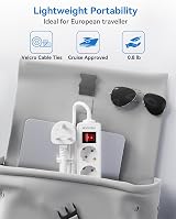 ROOTOMA European to UK Plug Adapter 3 Outlet 13A 3250W EU to UK Travel view 5
