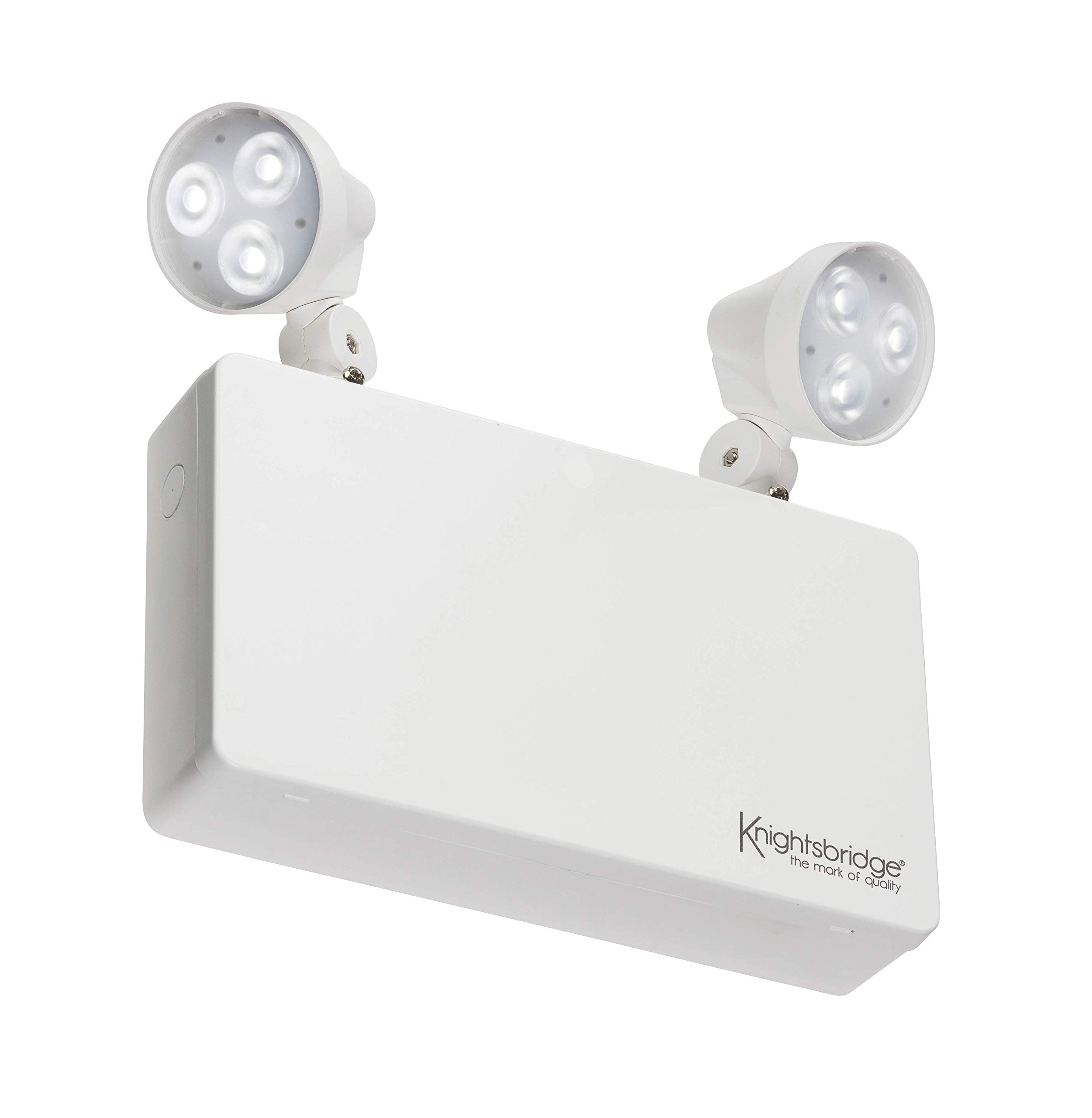 Knightsbridge 230V IP20 6W LED Twin Spot Emergency Light, White
