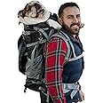 K9 Sport Sack | Kolossus Dog Carrier Backpack for Small and Medium Pets | Front Facing Adjustable Dog Backpack Carrier | Fully Ventilated | Veterinarian Approved (X-Large, Kolossus - Black)