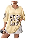 SOLY HUX Jersey Shirts for Women Y2k Graphic Number