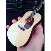 Axe Heaven AC-001 10-Inch Classic Natural Finish Acoustic Miniature Guitar Replica Collectible, Rosewood Finish Back