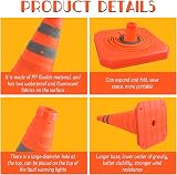 Funvalley Surperfect 18in Orange Collapsible Traffic Cones 4 Pack view 3