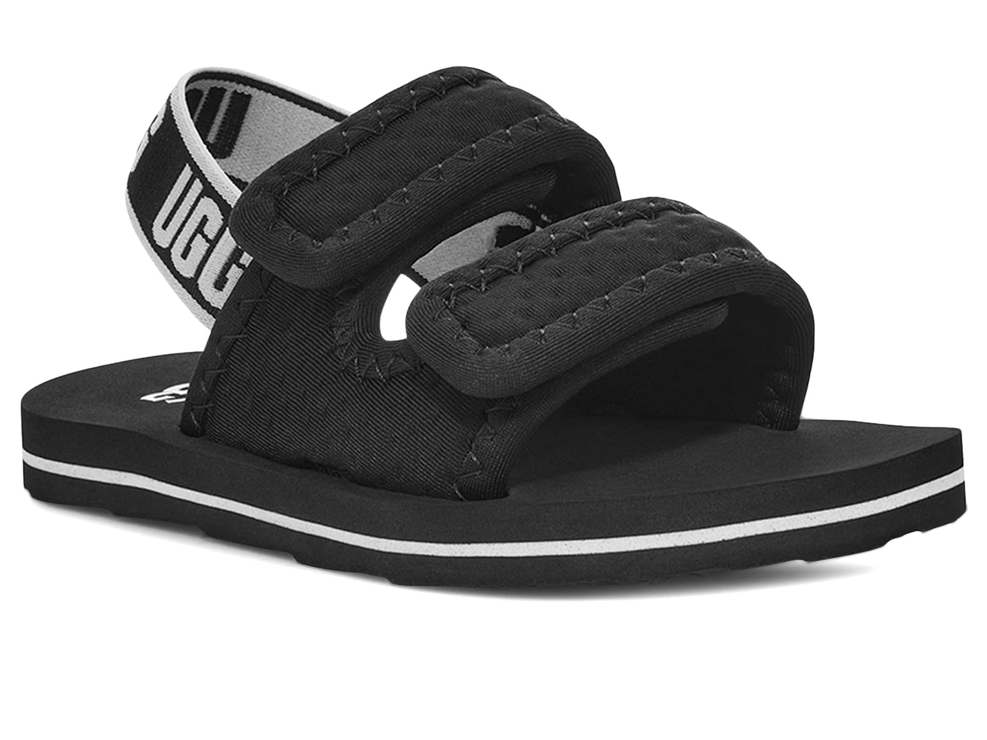 Photo 1 of UGG Unisex-Child Lennon Slingback Sandal, Black, 3 Little Kid