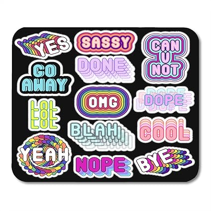 Amazon Com Boszina Mouse Pads Sassy Comic Speech Quote