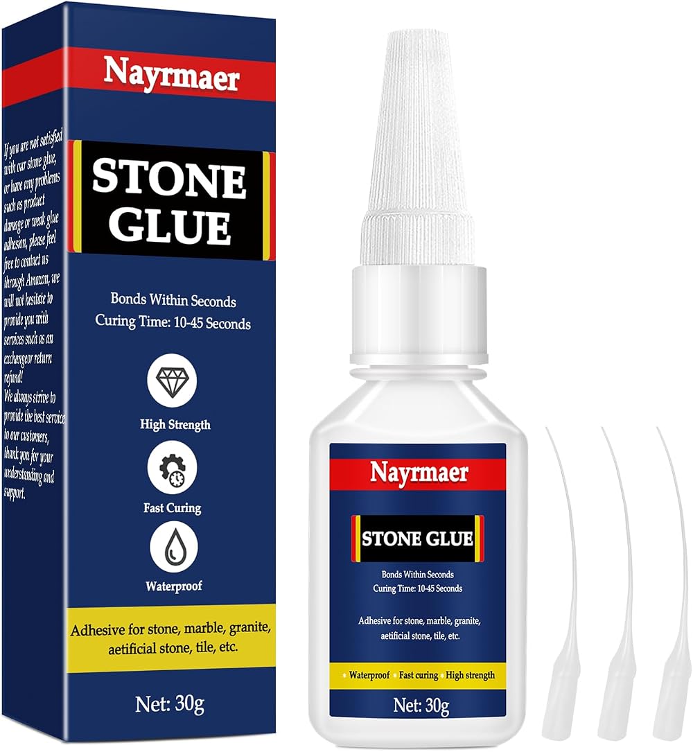 Nayrmaer Stone Glue 30g Strong Marble Waterproof Quick Dry Bonding