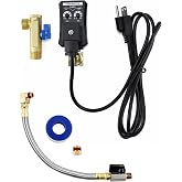 QWORK Automatic Timed Condensate Drain Valve 1/2" NPT Inlet 1/4" Outlet &ndash; Programmable Electric Air Drain for Compressor Tanks, Dryers &amp; Filters