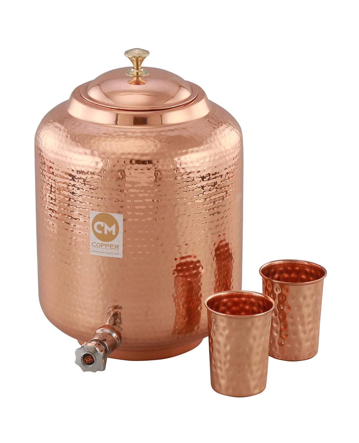 Buy Copper Master® 5 Litre Hammered Copper Water Dispenser (Matka