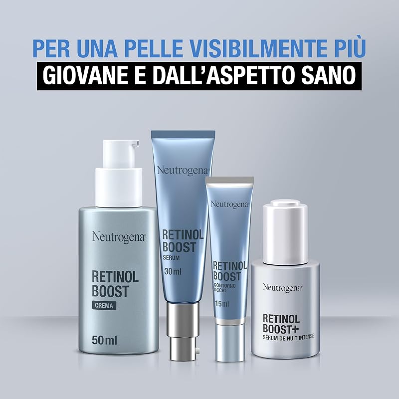 Retinol Boost Crema Viso Antirughe con Retinolo Puro, 50 ml