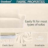 Granbest Oversized Thicken Plush Velvet Sofa Cover 4 Seater Green view 4