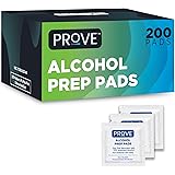 Prove Sterile Alcohol Prep Pads Wipes Medium 2-Ply Wipes, 200 Count (Pack of 1)
