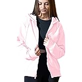 Cloud Essentials Oversized Zip Up Hoodie for Women, Soft Fleece Cotton Blend, Cozy Full Zip Sweatshirt