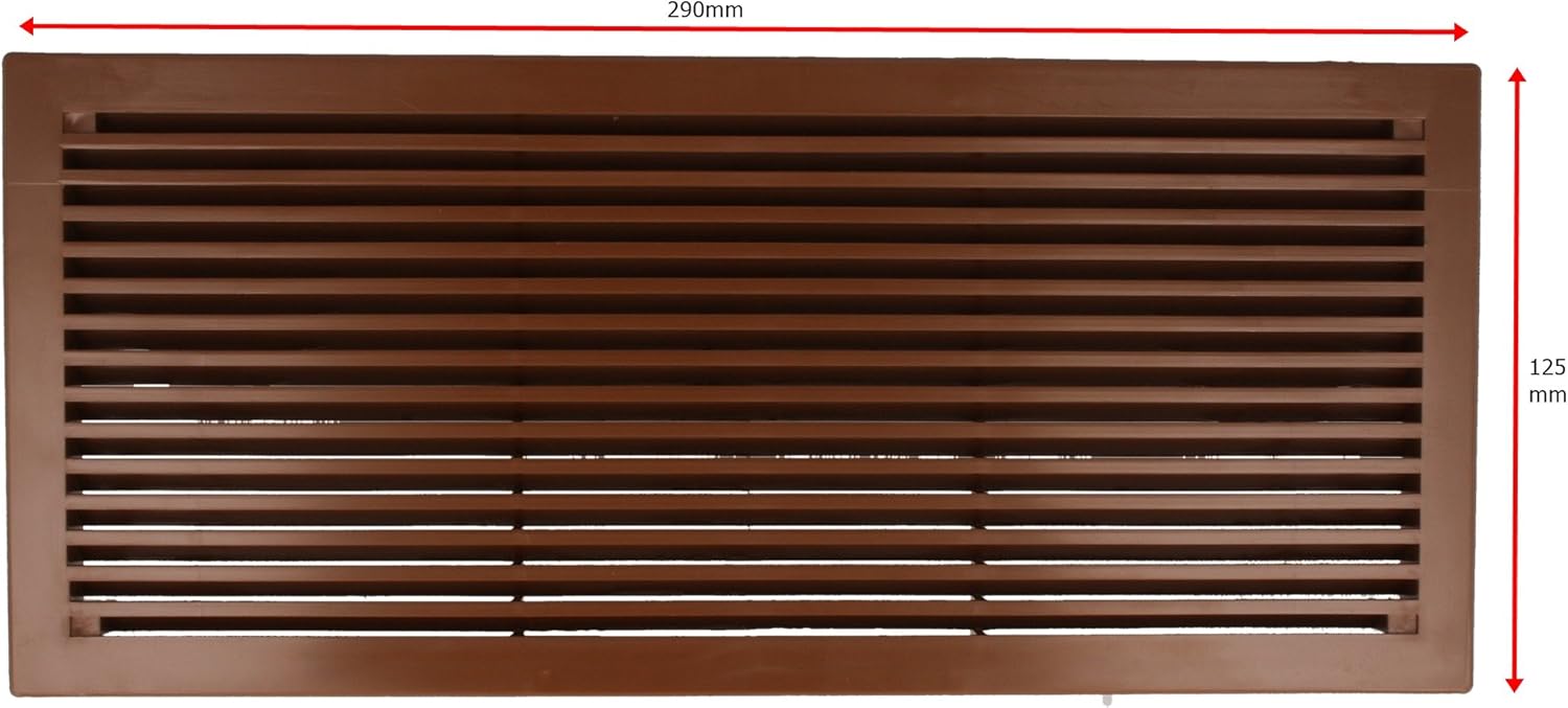 Grille Aeration Ventilation D'a&eacute;ration Porte - 2 Pi&egrave;ces 250 * 80mm Ventilateur Moustiquaire