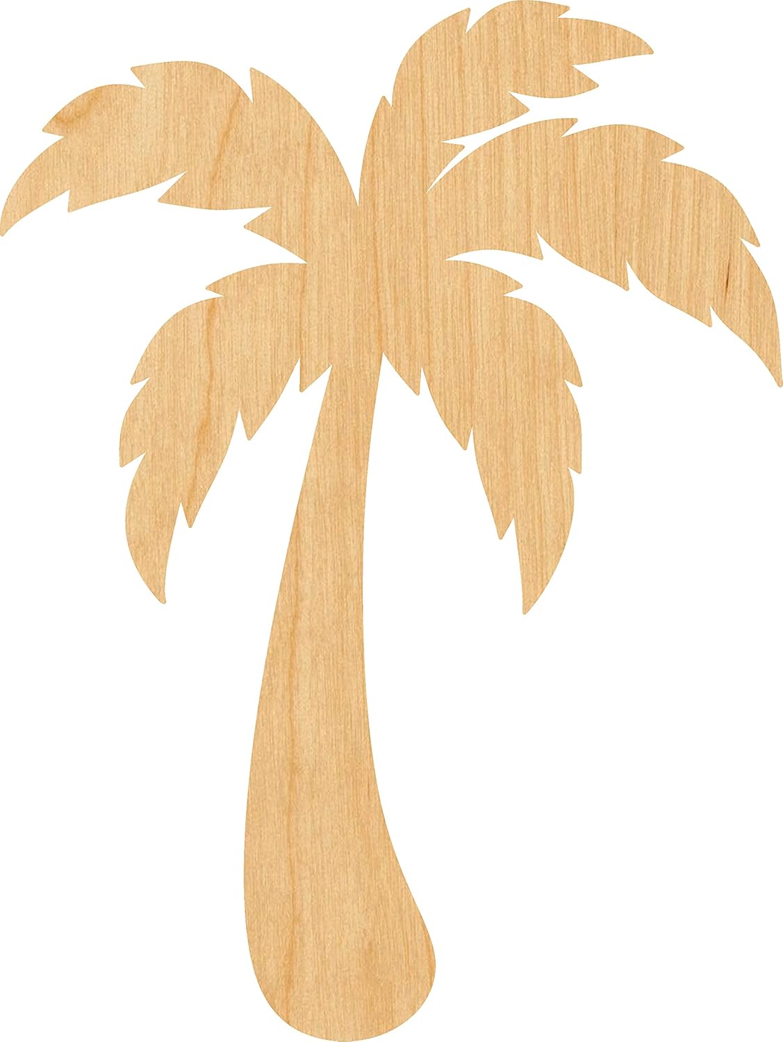 Mixed Media - Palm Tree Laser Cut Out Wood Shape Craft Supply - 2