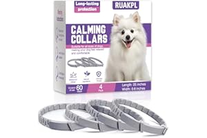Calming Collar for Dogs 4 Pack Dog Calming Collar with Soothing Pheromone for Dog Helps Relieve Anxiety Stress Adjustable for