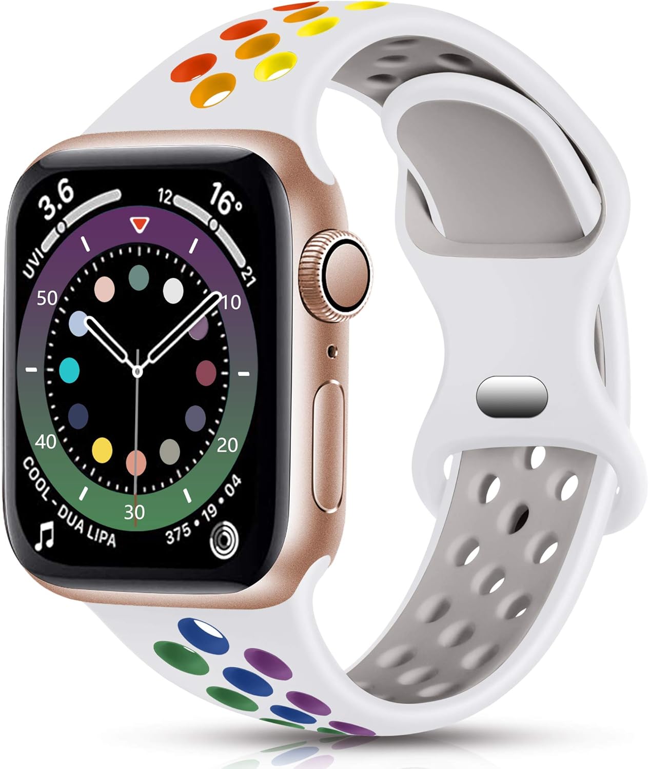 Epova Silicone Sport Strap Compatible with Apple Watch Strap 38mm 40mm 41mm 42mm