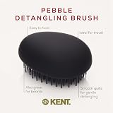 Kent Pebble Travel Hairbrush Matt Black - Compact Hair Care Tool view 4